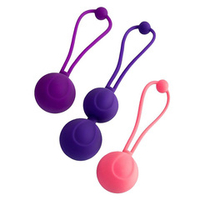 Набор из 3 вагинальных шариков 3,1 см разного цвета ToyFa L'roina Bloom 564003