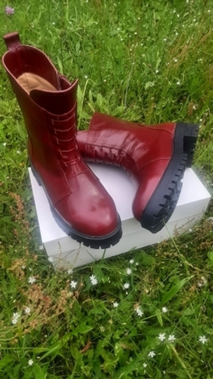 Ознакомительный образец! Полусапоги женские на объёмную ногу