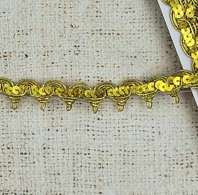 Тесьма люрекс с пайетками, ш. 2 см