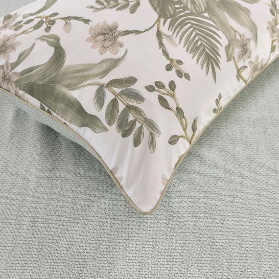 Майли (зеленый) КПБ Сатин 2х