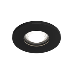 DK2036-BK Встраиваемый светильник влагозащ., IP 44, до 15 Вт, GU10, LED, черный, алюминий
