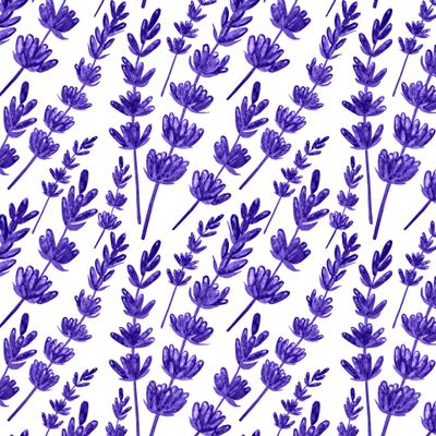 Watercolor flowers seamless pattern