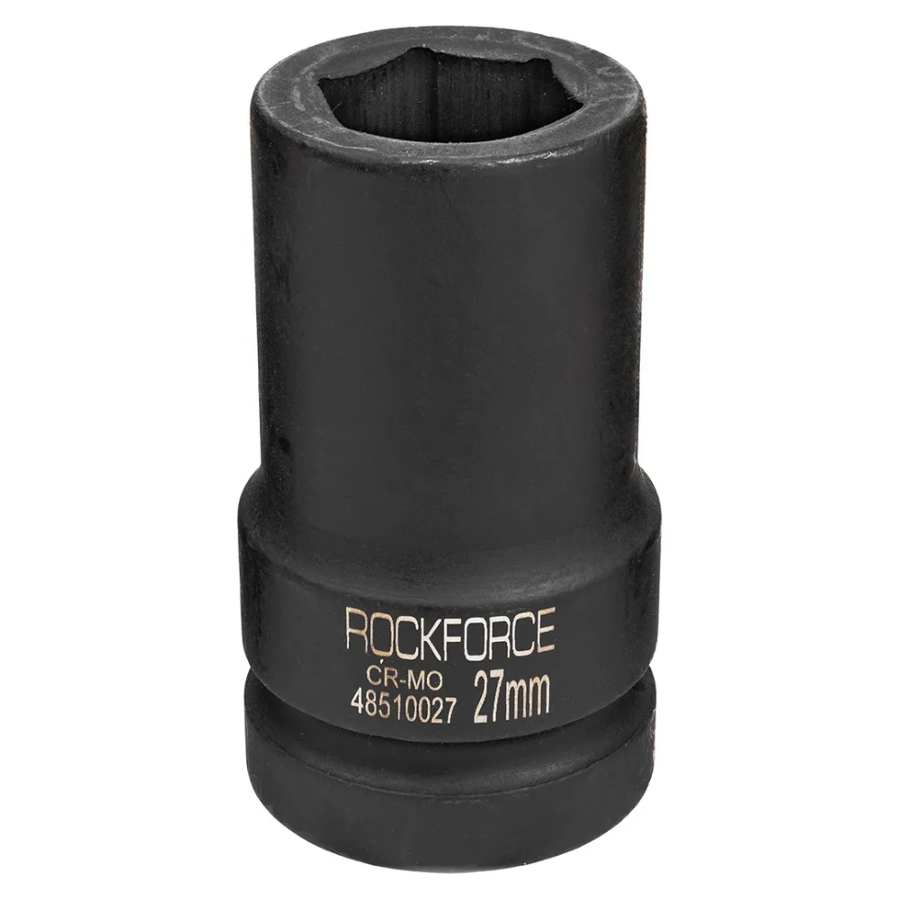 Головка ударная глубокая 27мм 1''6гр. RockForce##Rock FORCE RF-48510027