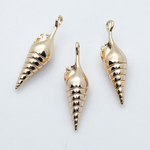 Подвеска Ракушка, цвет золото, размер 21*6 мм, цена за 1 шт