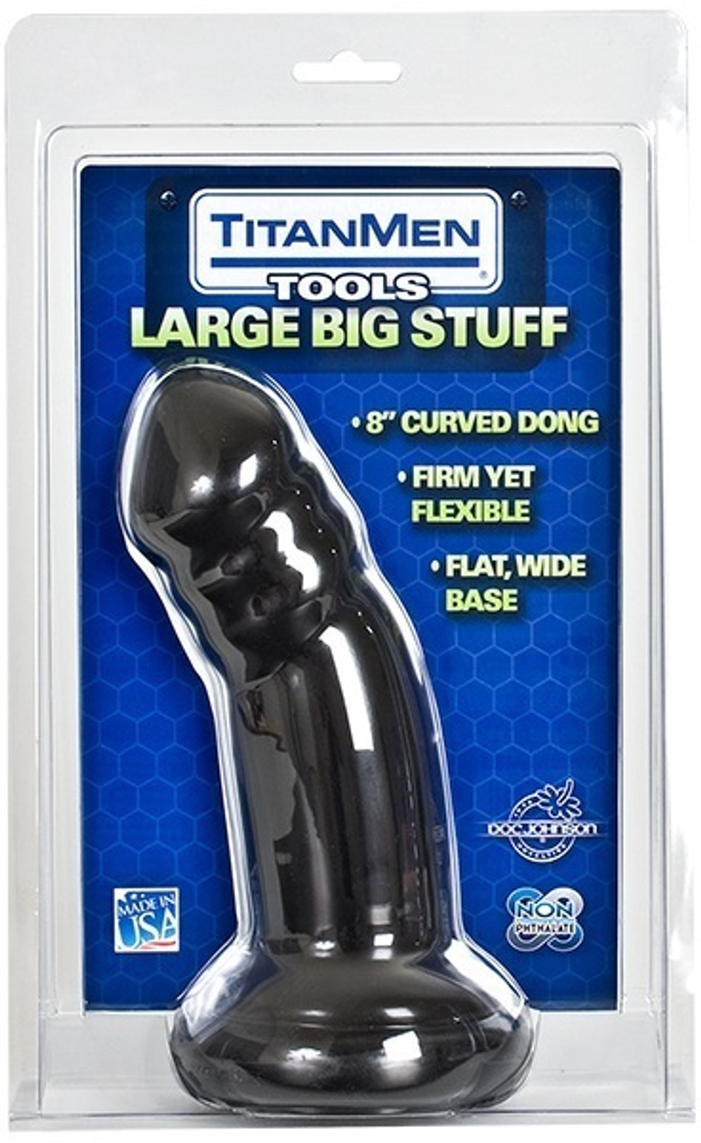 Черный анальный фаллос  BIG STUFF LARGE