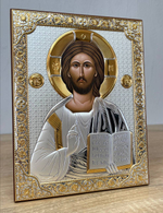 Спаситель, икона прямоугольная без рамки, красное дерево 175х225
