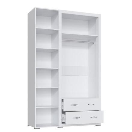 Шкаф 1,35 Леньяна без зеркала левый (без карниза)