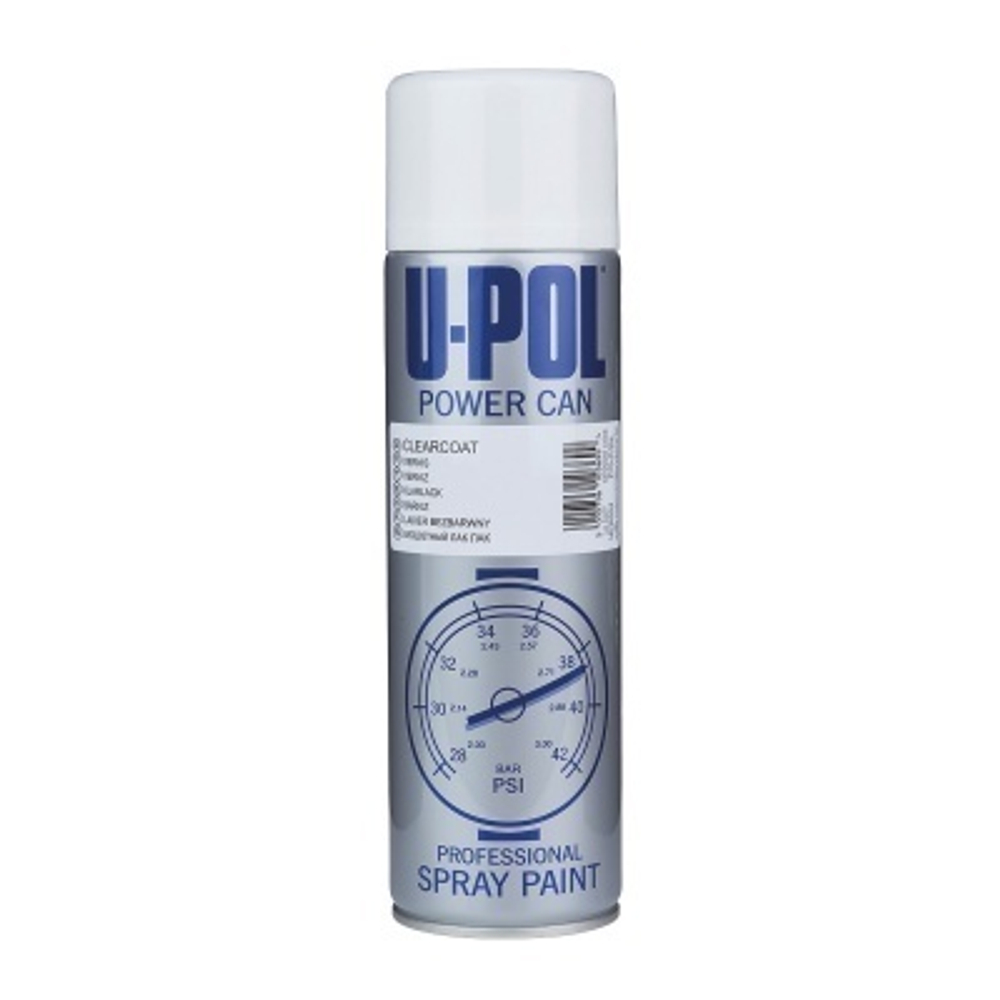 U-POL Лак 1К c высоким глянцем Power Can , аэрозоль (500мл)