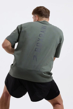 Футболка BOXRAW Lineal Oversized зеленая