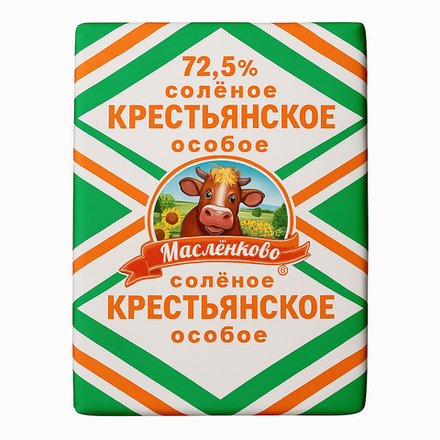 Масло Крестьянское Соленое особое 72.5 % 180 гр