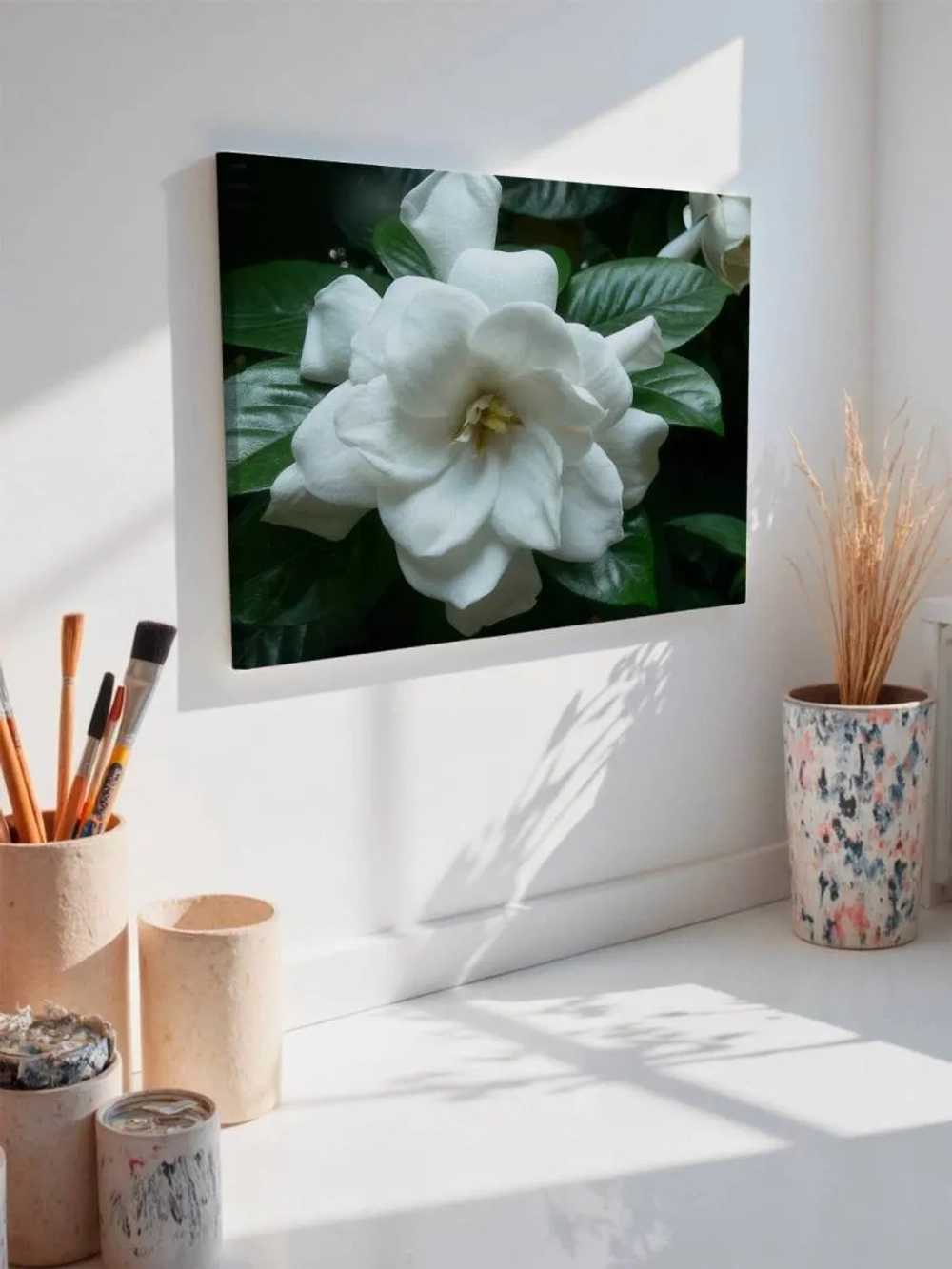 Картина на стену 40 X 50 Белый цветок