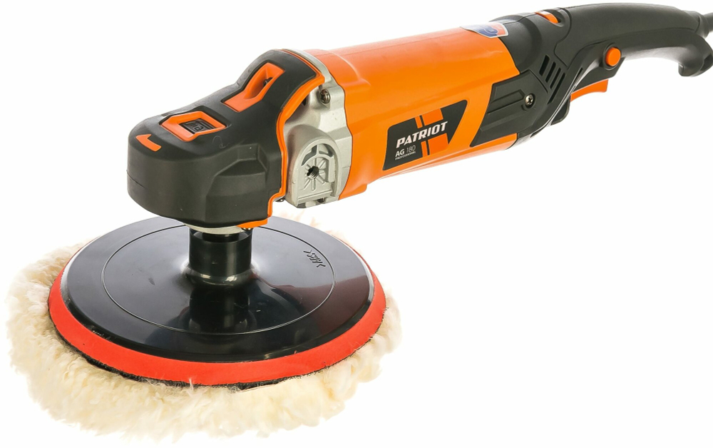 Машина угловая полировальная PATRIOT AG 180, мощность 1200Вт, диаметр диска 180 мм (110300180)