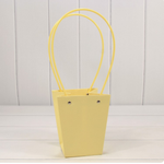 Пакет подарочный 15,5х13х9,5 Ваза для цветов (Желтый)