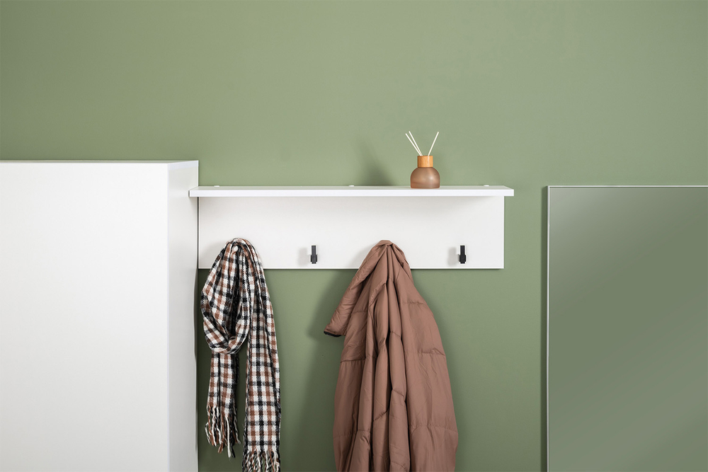 Вешалка Эйр 16.551.01, Белый шагрень