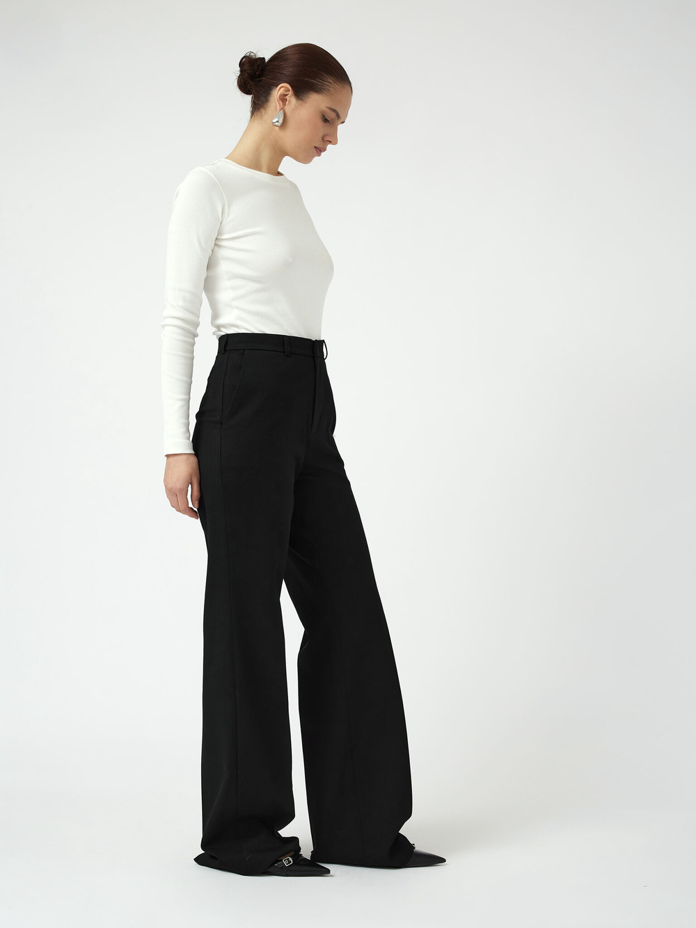 Брюки прямые со стрелками