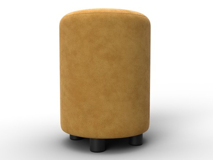 Пуф 001, BRUT 10 желтый, Велюр, 132485