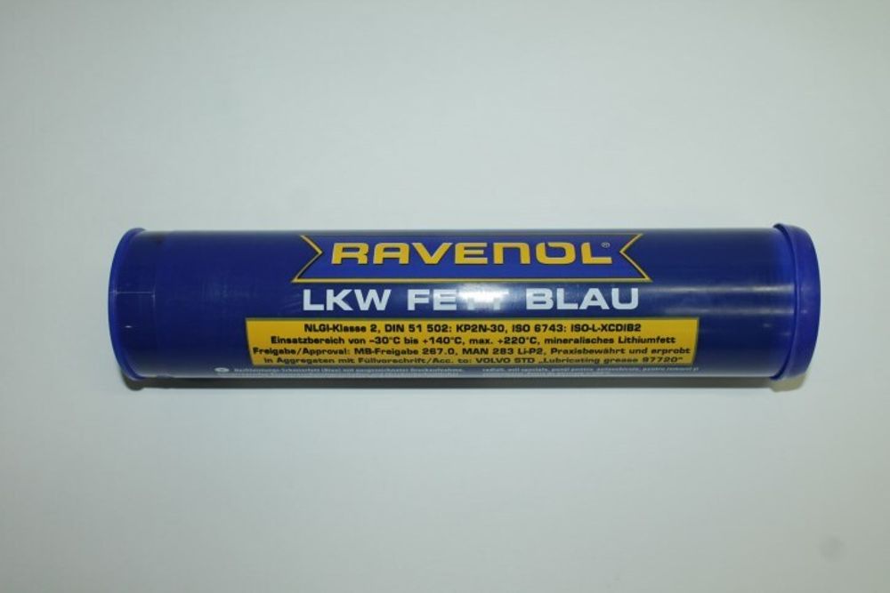Смазка литиевая 400 гр RAVENOL LKW Fett Blau /картридж/ (RAVENOL)