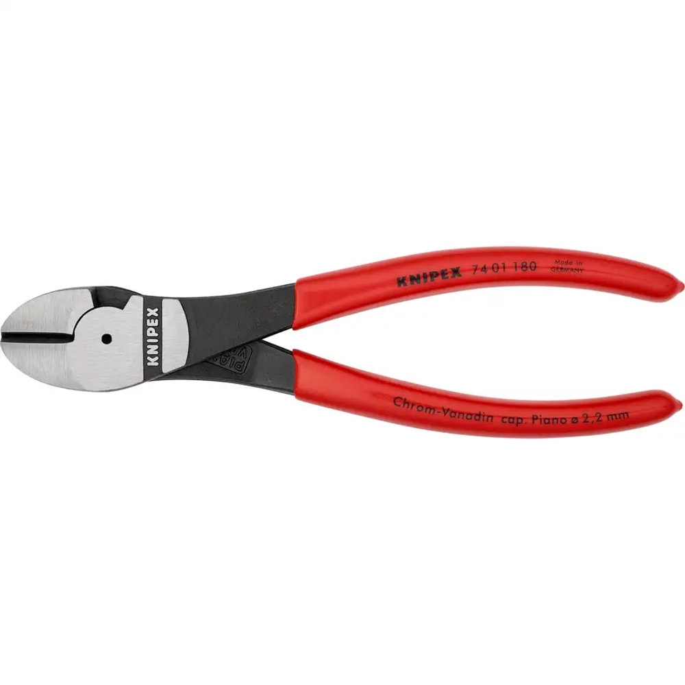Кусачки боковые особой мощности черненые 180 мм Knipex 74 01 180