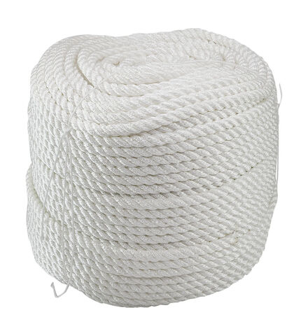 Веревка 3-прядная d14мм, L200м, белый, Marine Rocket