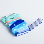 4513791 Прорезыватель рукавичка «Крабик», на липучке, цвет МИКС