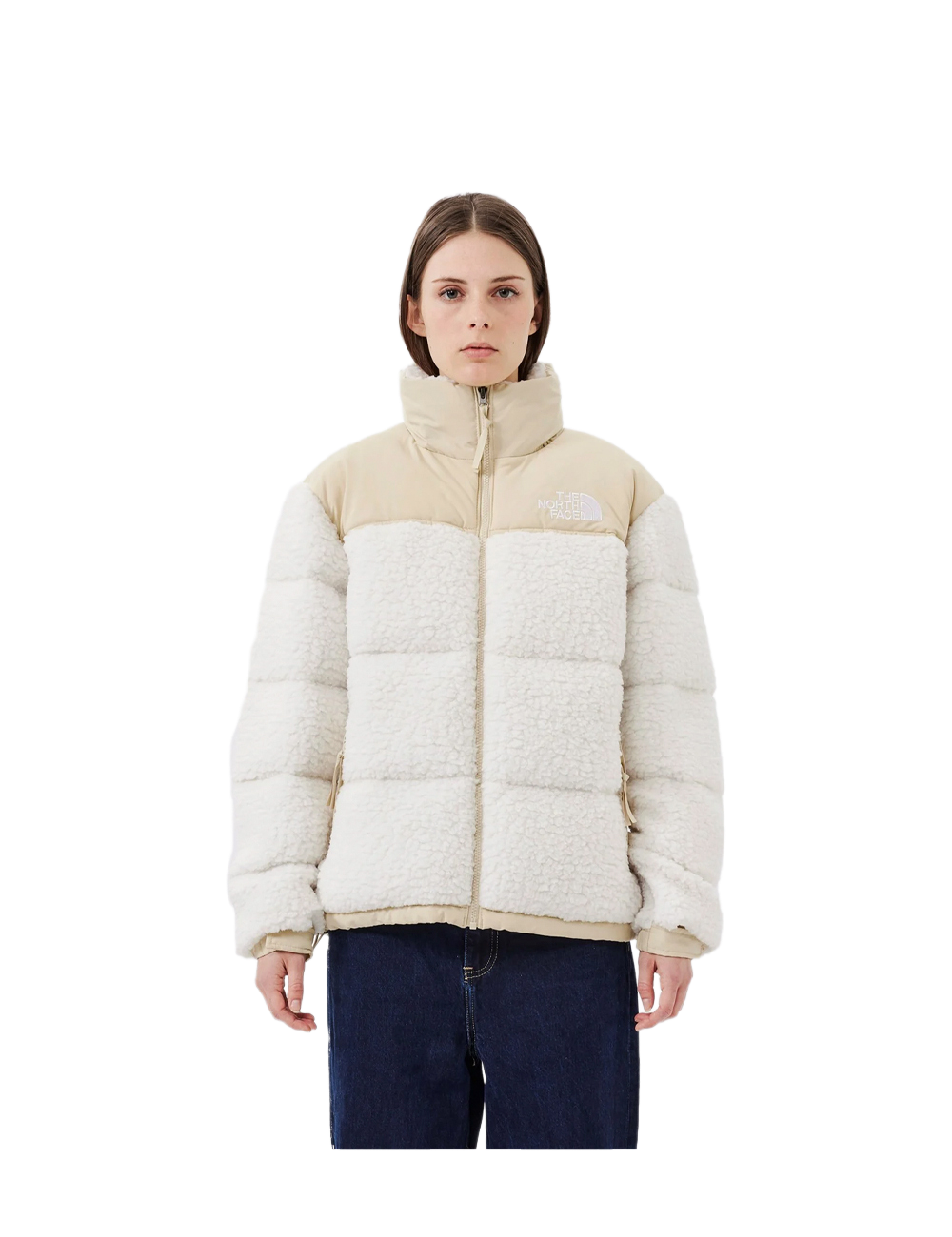 The North Face Sherpa Nupste Jacket Gardenia White/Gravel