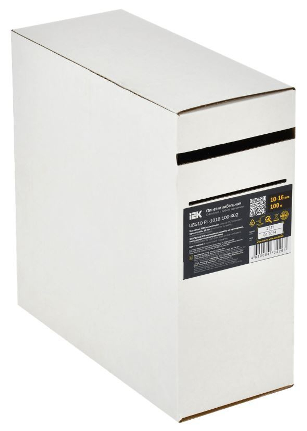 Оплетка кабельная IEK UBS10-PL-1016-100-K02