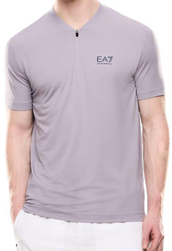 Мужское теннисное поло EA7 Man Jersey - Фиолетовый