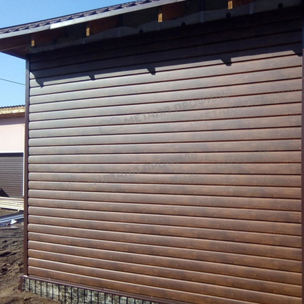 Сайдинг металлический L-брус ECOSTEEL Матовый 0,5мм Дуб мореный