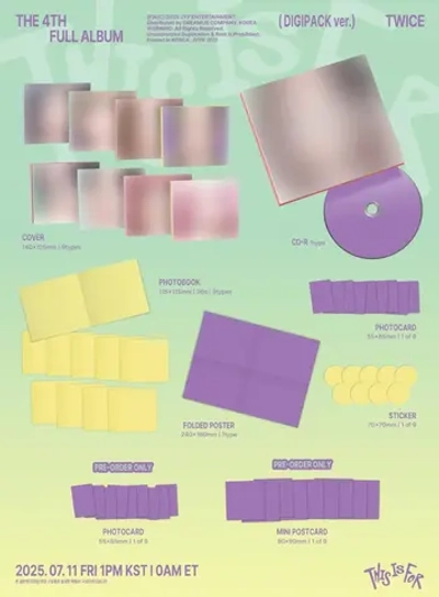 Альбом TWICE - THIS IS FOR [Digipack ver.]