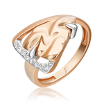 Кольцо «Интрига» из красного золота c натуральными топазами white Артикул: 01-5659-00-201-1110