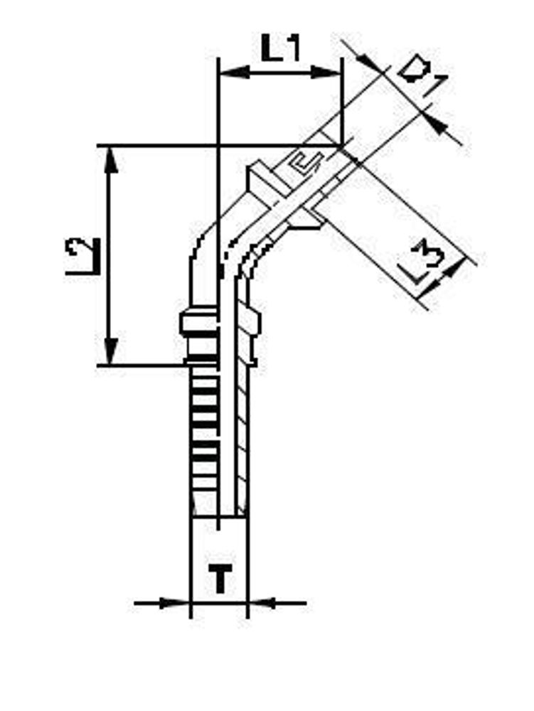 Фитинг DN 06 BEL (Ш) 6 (45)