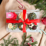 «Новогодний калейдоскоп»: набор из 6 шоколадных горшочков с праздничным декором