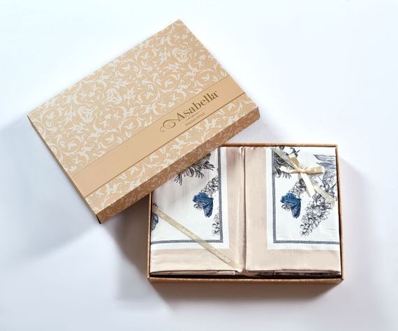 Постельное белье Asabella 2221 фланель, тенсель с хлопком