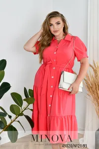 Платье 21-93-кораловый Minova
