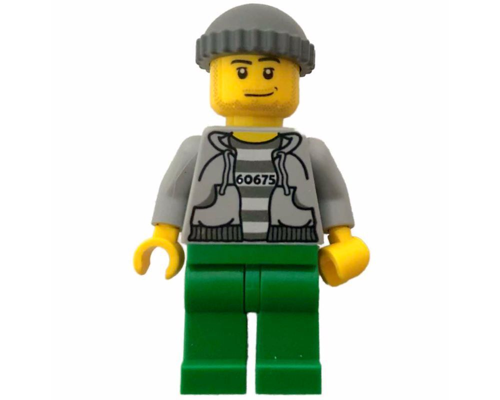 Минифигурка LEGO Cty0288 Тюремный заключённый толстовка