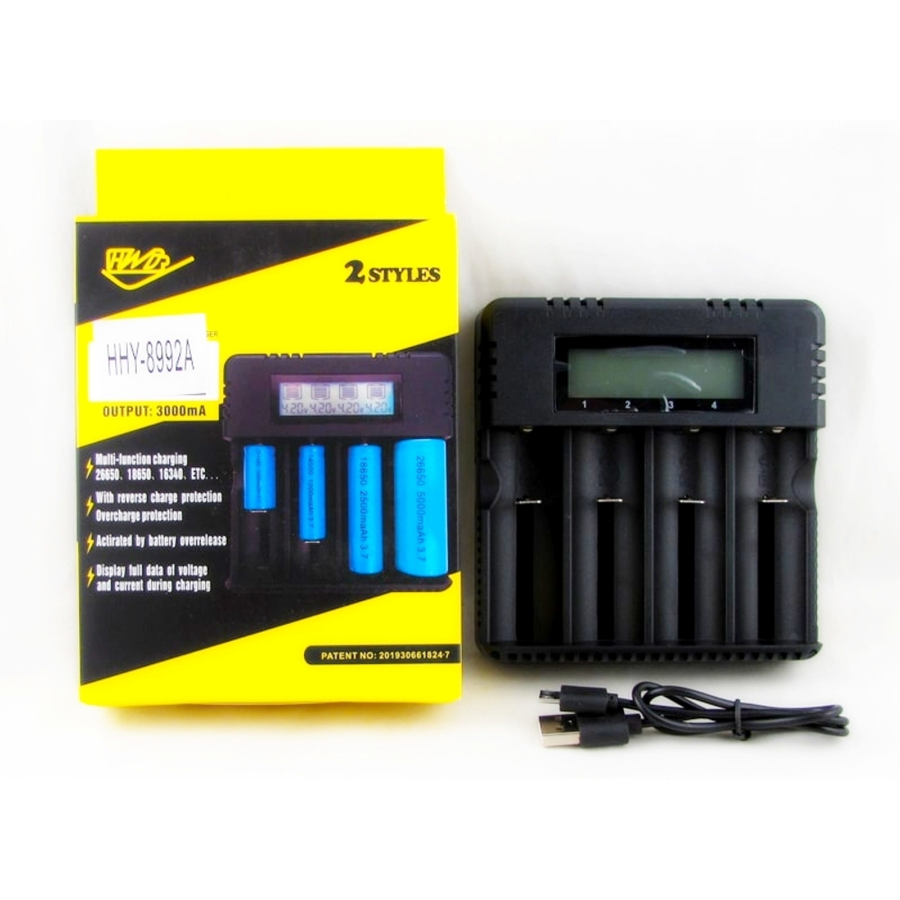 Зарядное уст-во HW HHY-8992A (4в1+дисплей) питание от USB