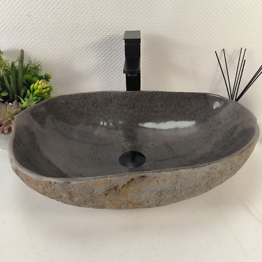 Раковина из речного камня RS-65239 57*40*14 0862
