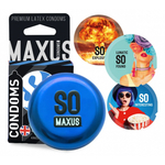Презерватив "MAXUS" CLASSIC №3 (классические) в железном кейсе