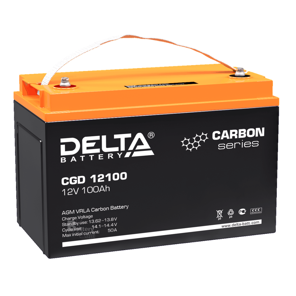 Аккумулятор Delta CGD 12100 (AGM+Carbon)
