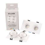 ST906.508.02_2 Светильник встраиваемый со сменным модулем ST-Luce белый/прозрачный LED 1*11.2W 4000K Встраиваемые светильники