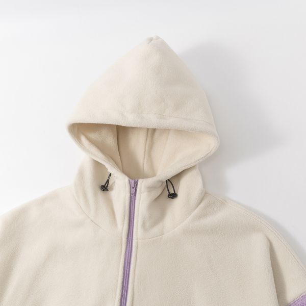 Худи Little Lamb Zip белый/фиолетовый - фото 5