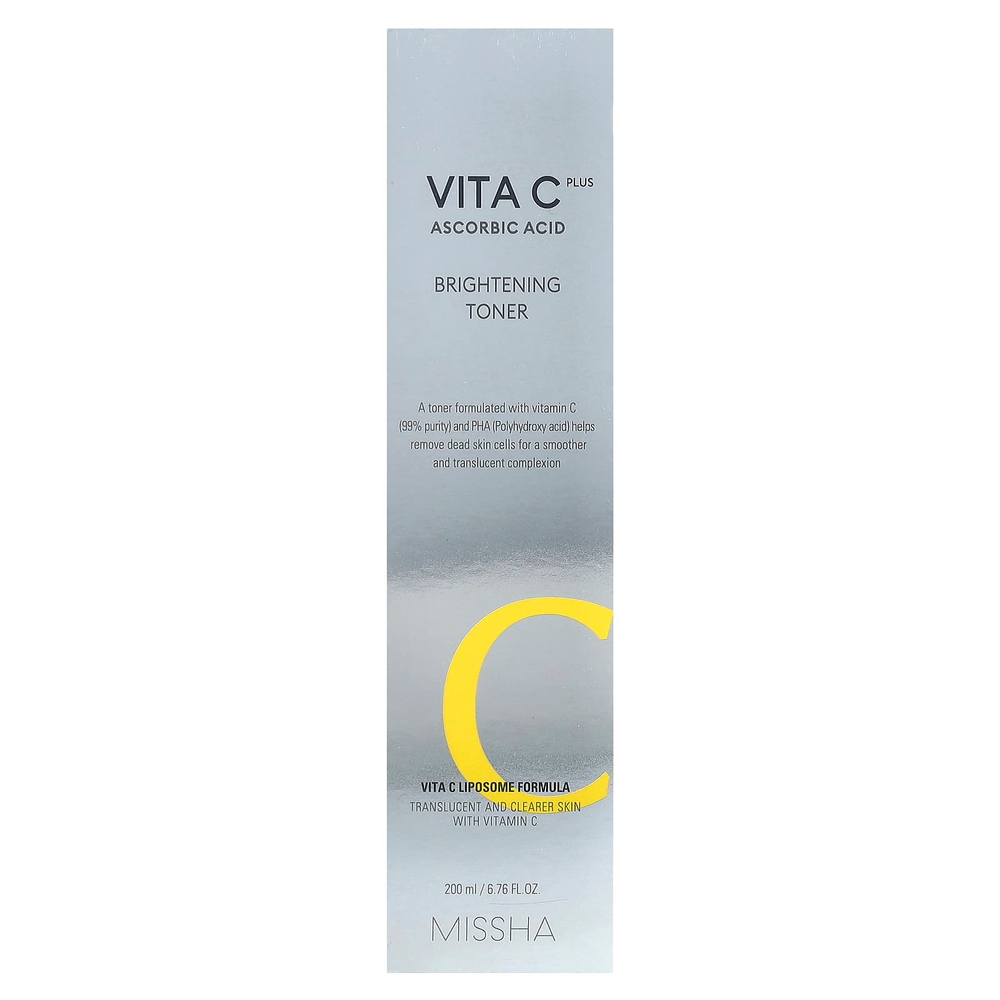 Missha, Vita C Plus Ascorbic Acid, Осветляющий тоник, 6,76 жидких унций (200 мл)
