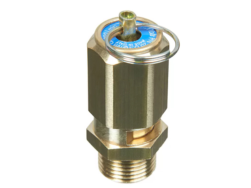 Клапан предохранительный 10 бар резьба G 3/8" с кольцом | для компрессора и ресивера