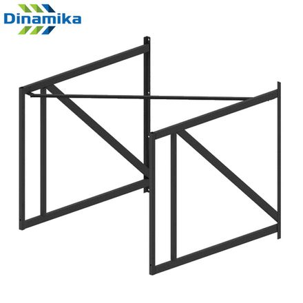 Ферма для щита баскетбольного игрового настенная вынос 1200мм (цвет черный)