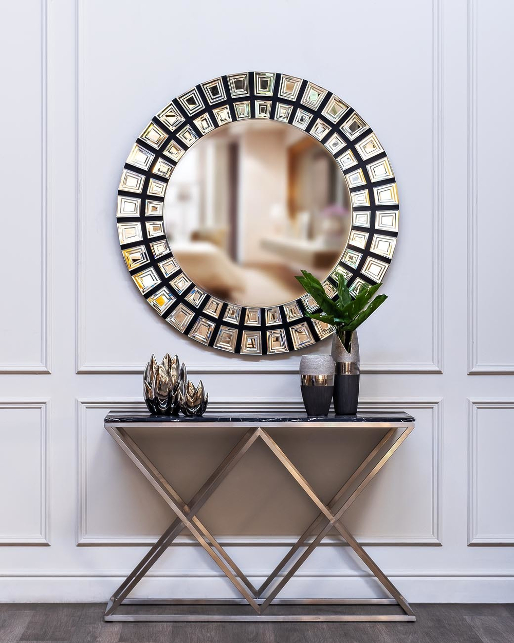 Консоль Nero Oriental Garda Decor 47ED-CST026