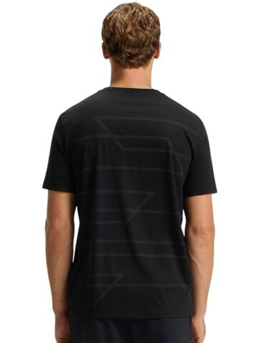 Мужская теннисная футболка BOSS Pattern GOC - black