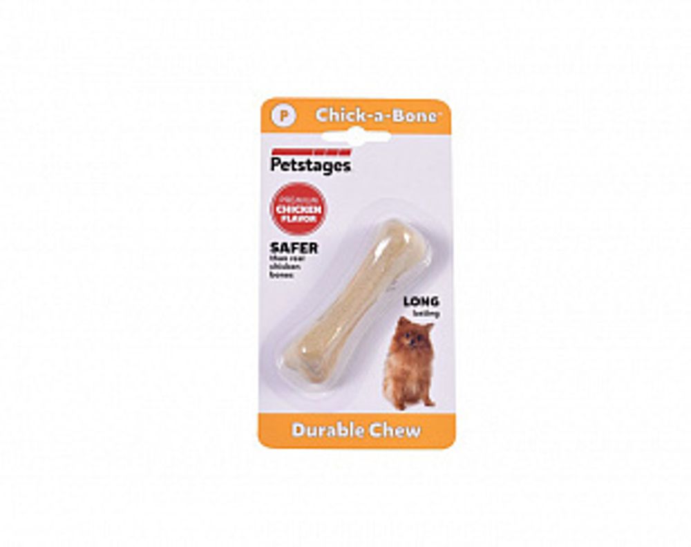 Petstages игрушка для собак Chick-A-Bone косточка с ароматом курицы (8 см)