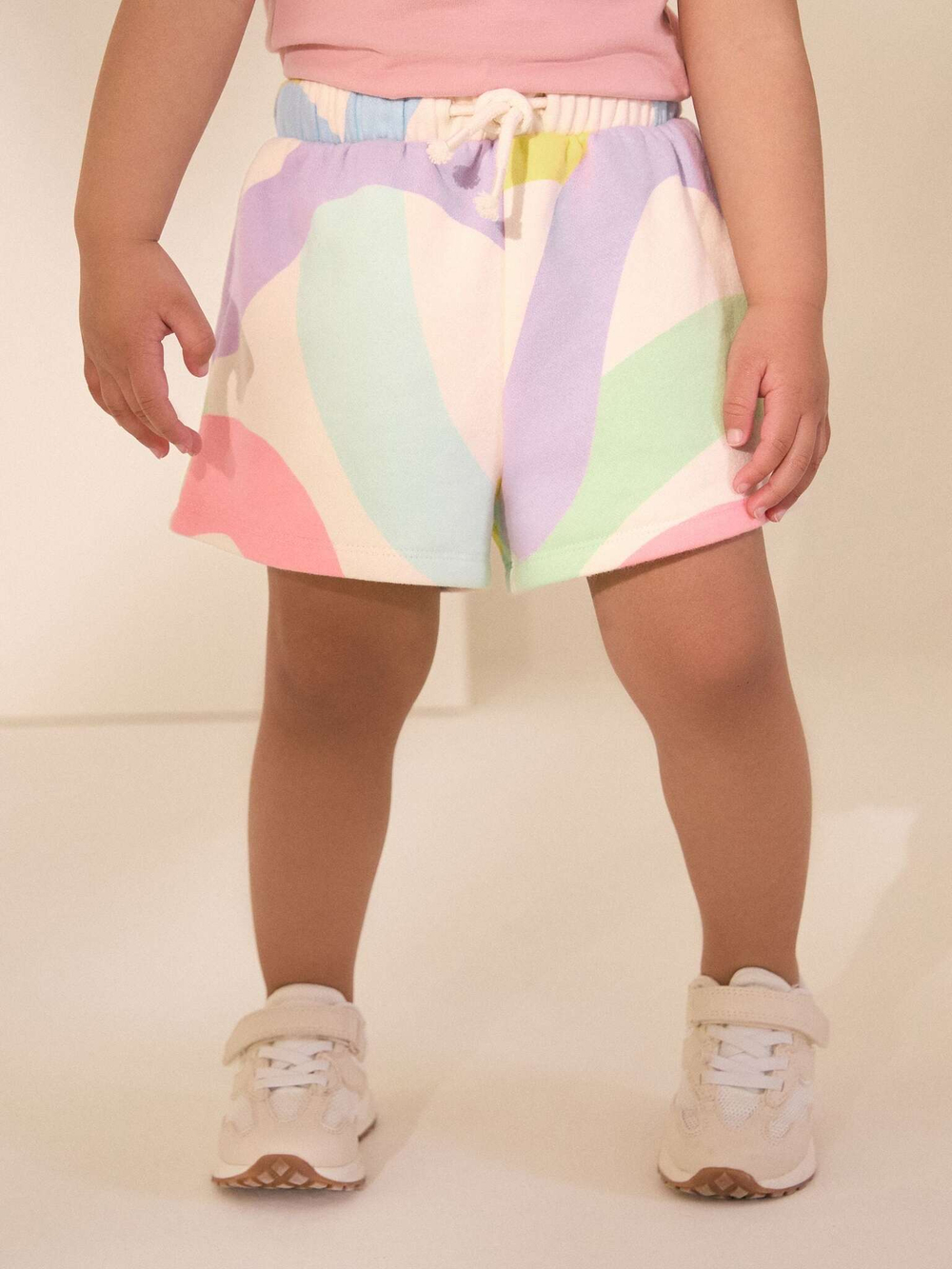 Шорты для девочки Next AD1-784, Молочный, Розовый, Голубой