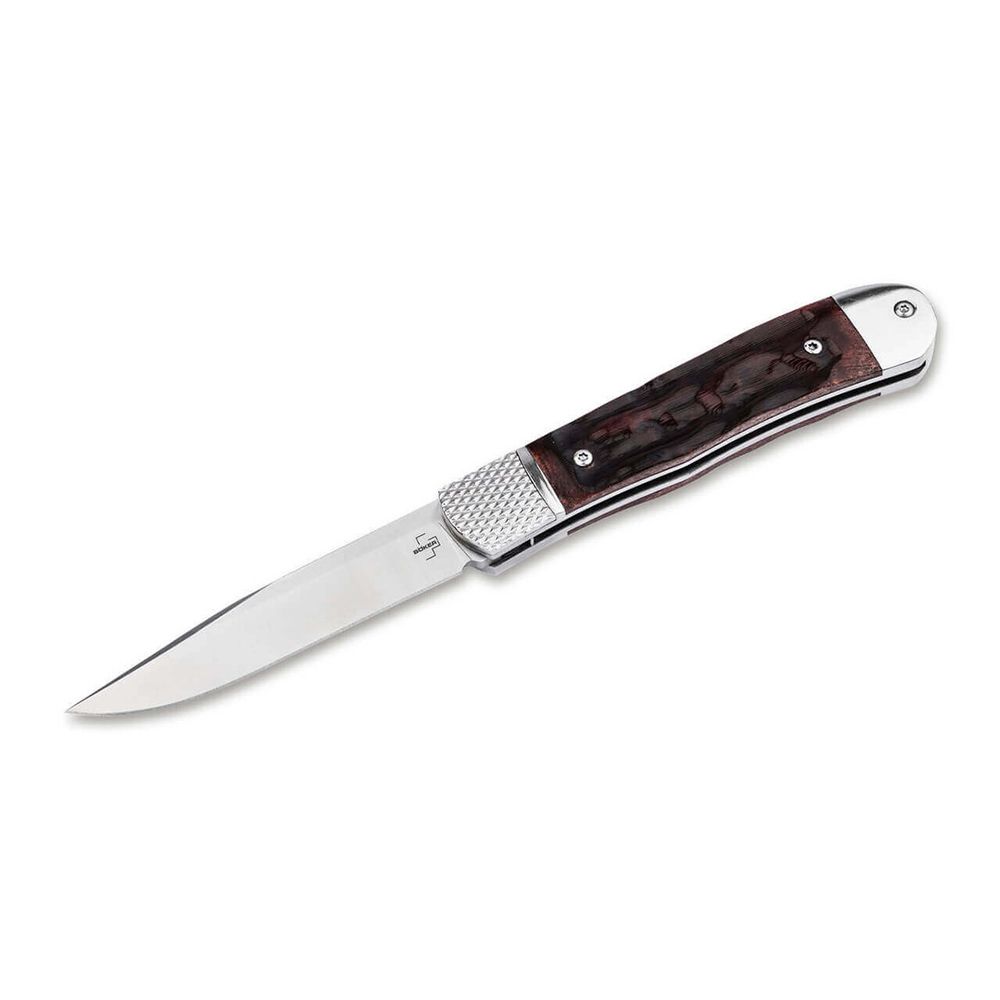 Автоматический нож Boker 01BP0029 Hidden Release Trapper Appaloosa Bone