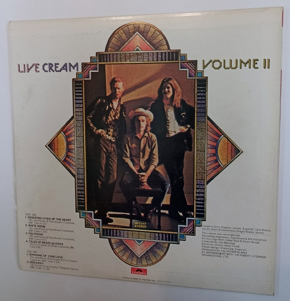 Cream Live Cream Volume II (Japan 1972)